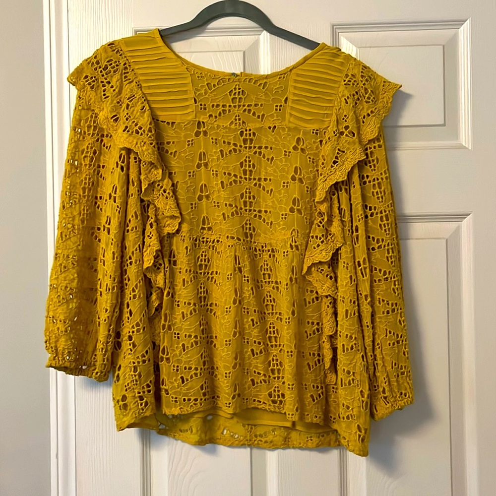 Bohemian style embroidered blouse